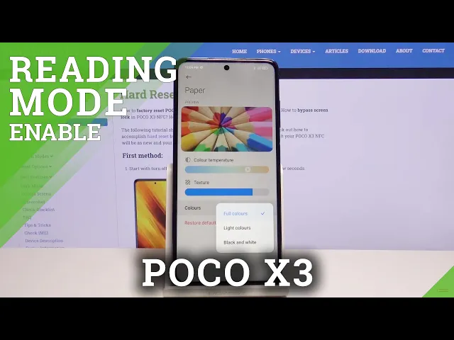 Video thumbnail for How to Activate Reading Mode in POCO X3 – Reading Feature