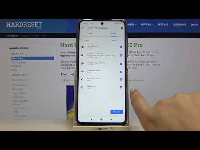 Video thumbnail for How to Clear Browser in POCO X3 Pro – Remove Browsing Data