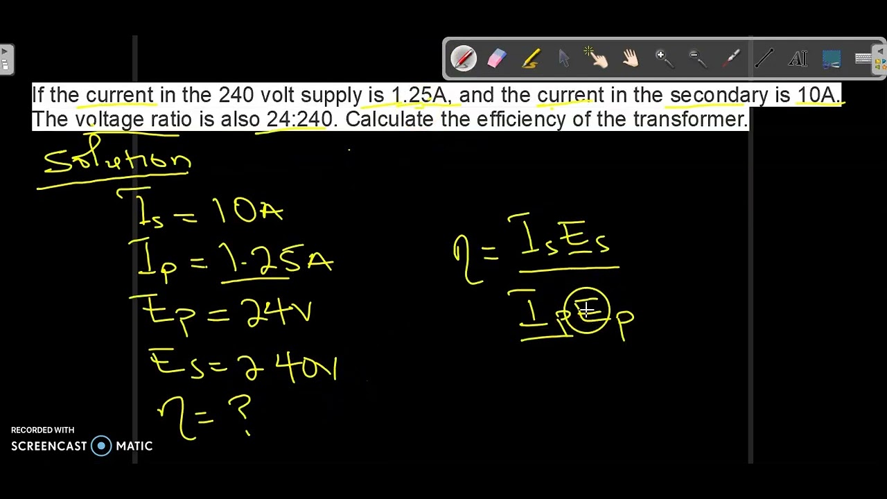 'Video thumbnail for How to Calculate the Efficiency of a Transformer'