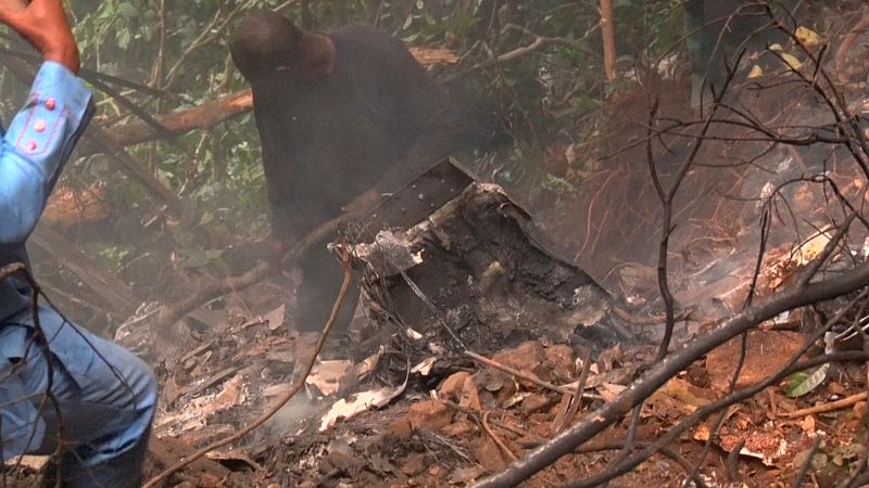 'Video thumbnail for Ghana: Funeral held for army helicopter crash victims'