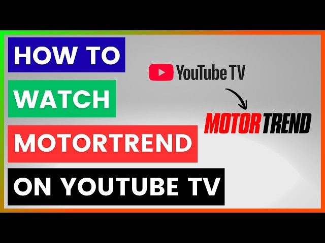 Video thumbnail for How To Watch MotorTrend On YouTube TV? [in 2026]