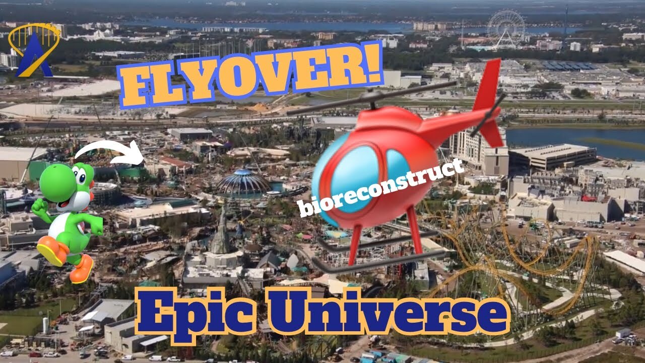 'Video thumbnail for Flying over Universal Epic Universe October 2024'