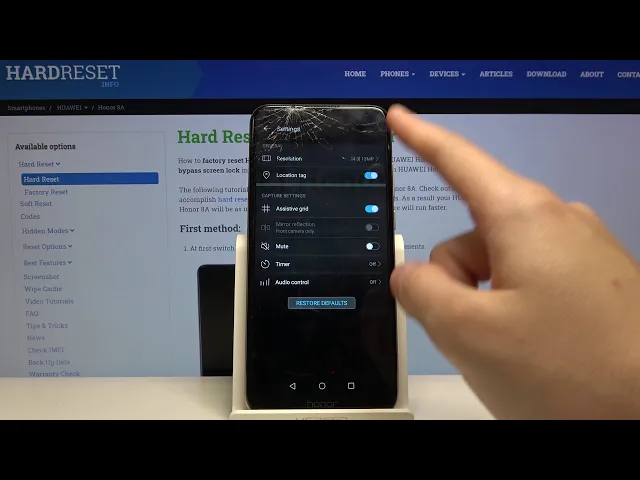 Video thumbnail for How to Activate Camera Gridlines in Honor 8A - Deactivate Assistive Grid