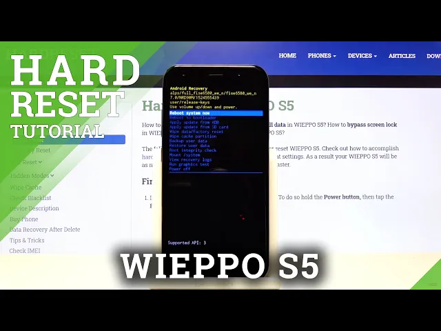 Video thumbnail for HARD RESET WIEPPO S5 – Restore Defaults / Bypass Screen Lock
