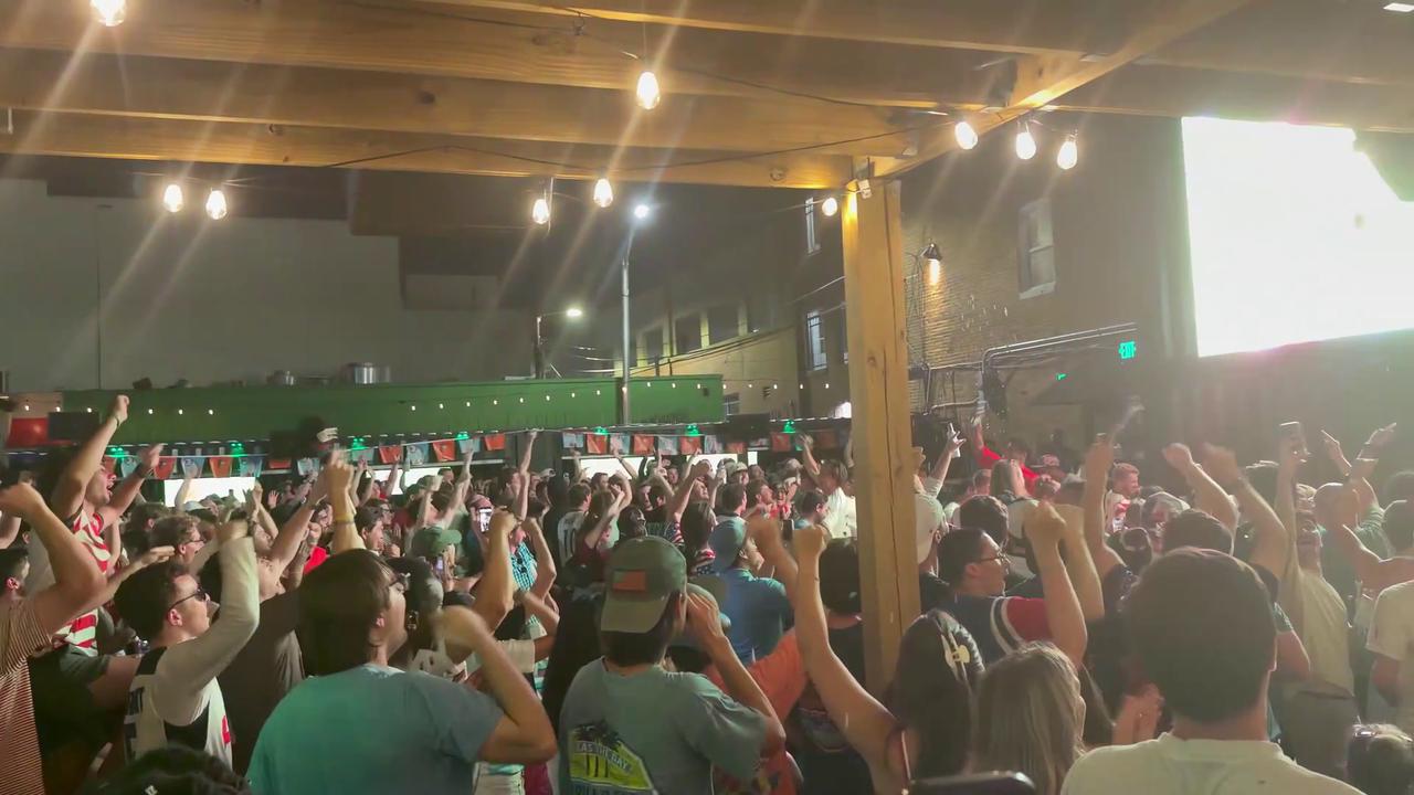 Video thumbnail for World Cup 2026 – US: Fans Celebrate as Team Secures Round of 16 Berth 2.