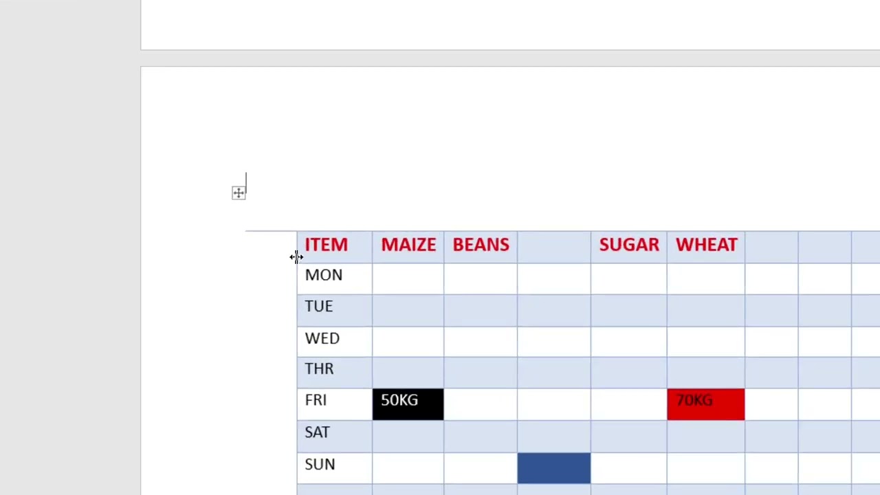 Video thumbnail for How To Adjust Width And Height Of Columns And Rows In Microsoft Word Tables