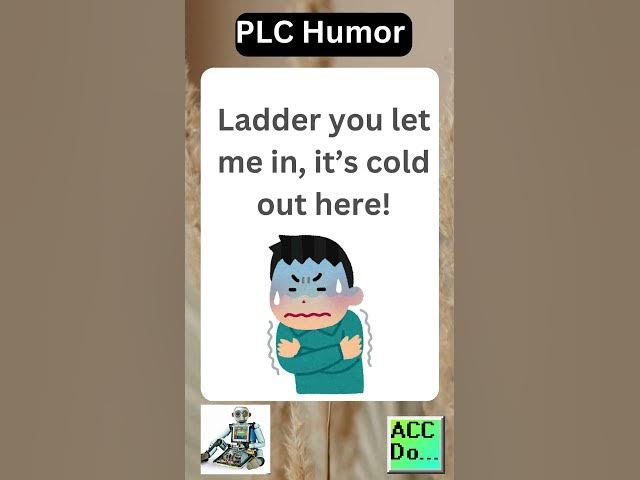 'Video thumbnail for PLC humor knock knock ladder...'