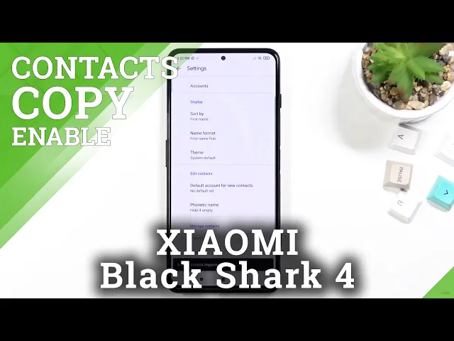 Video thumbnail for How to Copy Contacts From SIM Card to Phone Storage in XIAOMI Black Shark 4