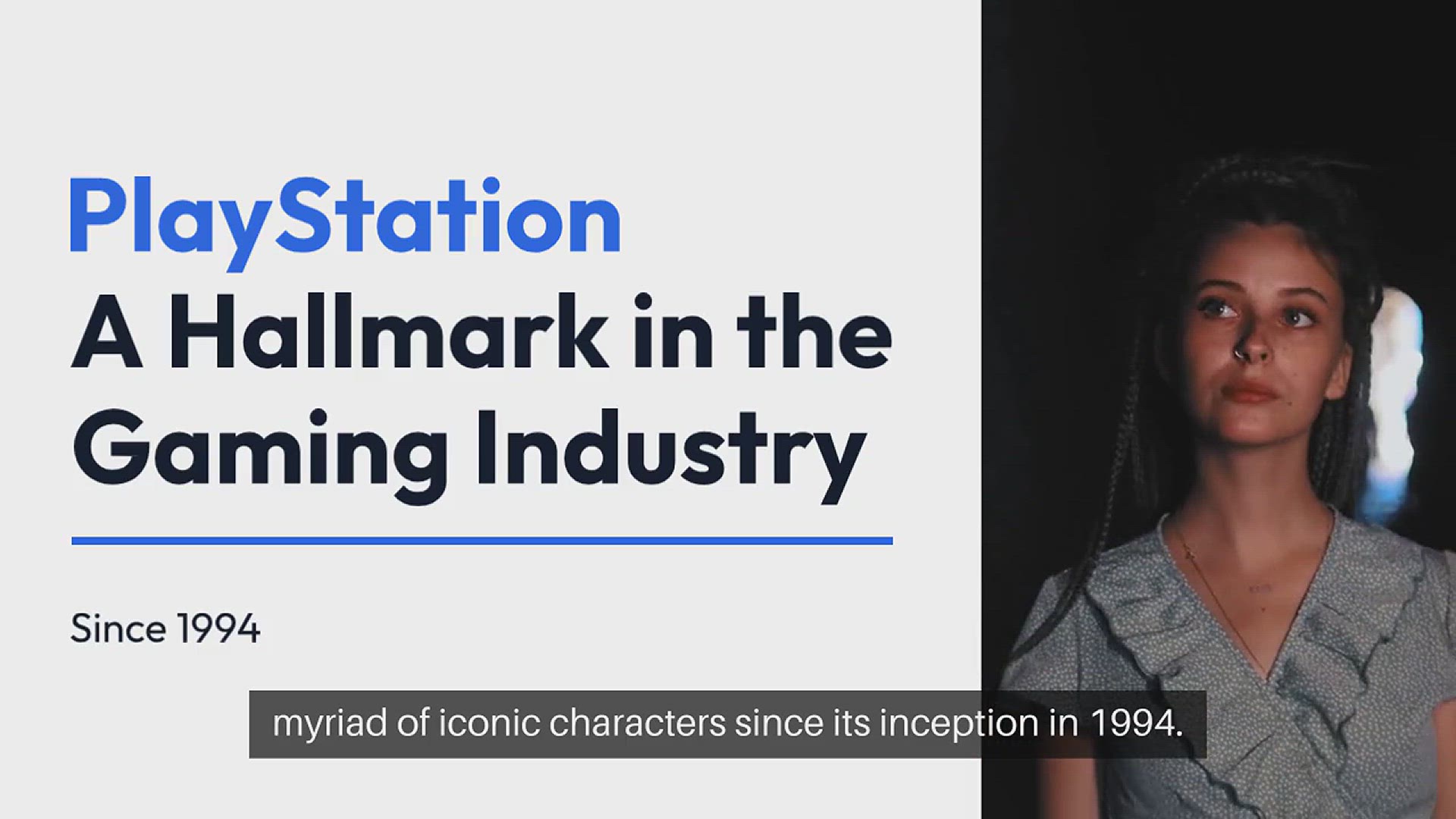'Video thumbnail for PlayStation game characters'