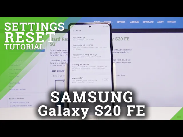 Video thumbnail for Reset Settings in Samsung Galaxy S20 FE - Remove Galaxy Customization