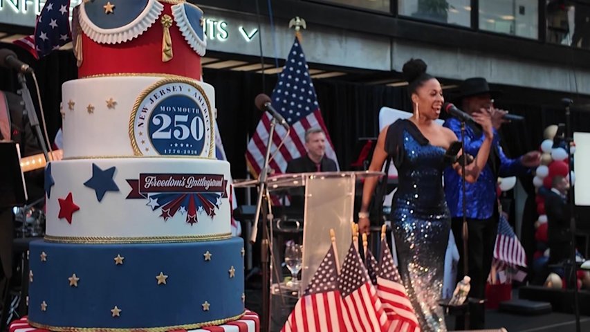 Video thumbnail for Monmouth County celebrates America’s 250th birthday with star-spangled gala at Bell Works