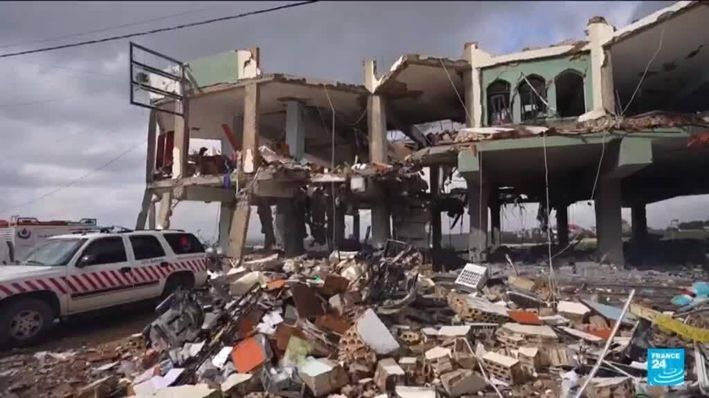 Video thumbnail for Israel pounds Beirut's southern suburbs with death toll raising to 850