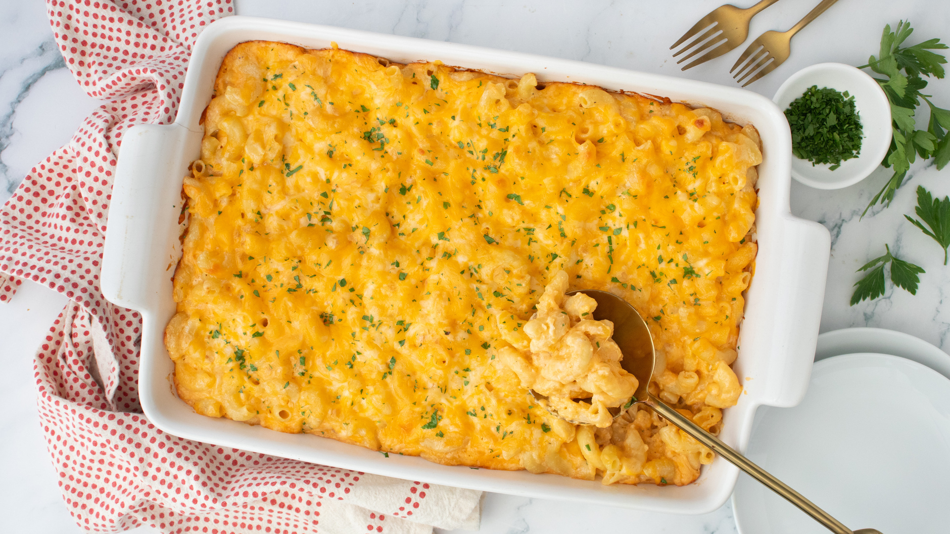 Video thumbnail for Southern Baked Mac And Cheese Recipe