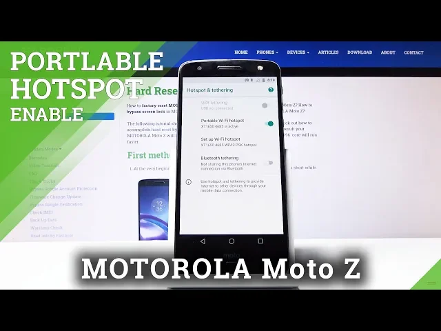 Video thumbnail for How to Enable Portable Hotspot in MOTOROLA Moto Z – Switch On Personal Hotspot