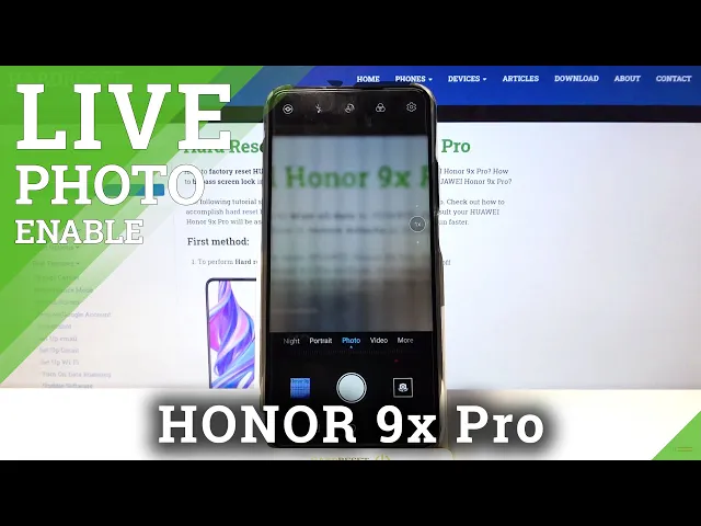 Video thumbnail for How to Take Moving Pictures in HUAWEI Honor 9x Pro – Make Live Photos