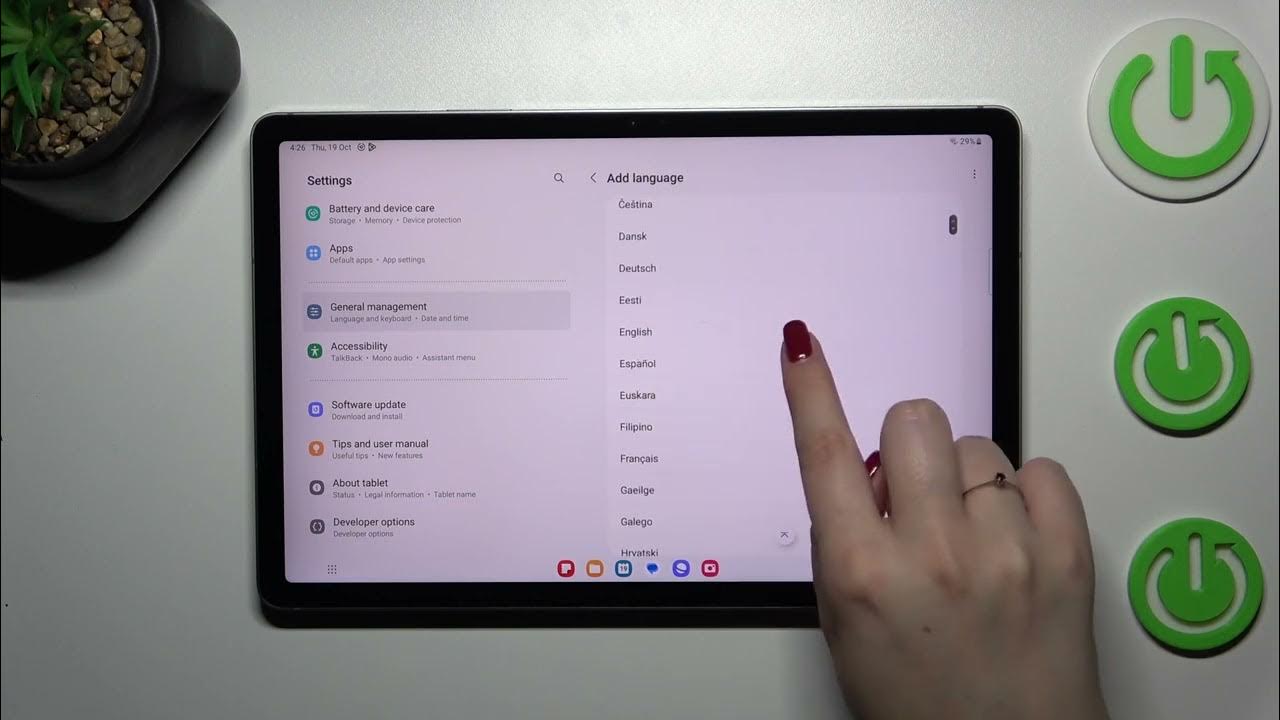 Video thumbnail for How to Change System Language on Samsung Galaxy Tab S9 FE