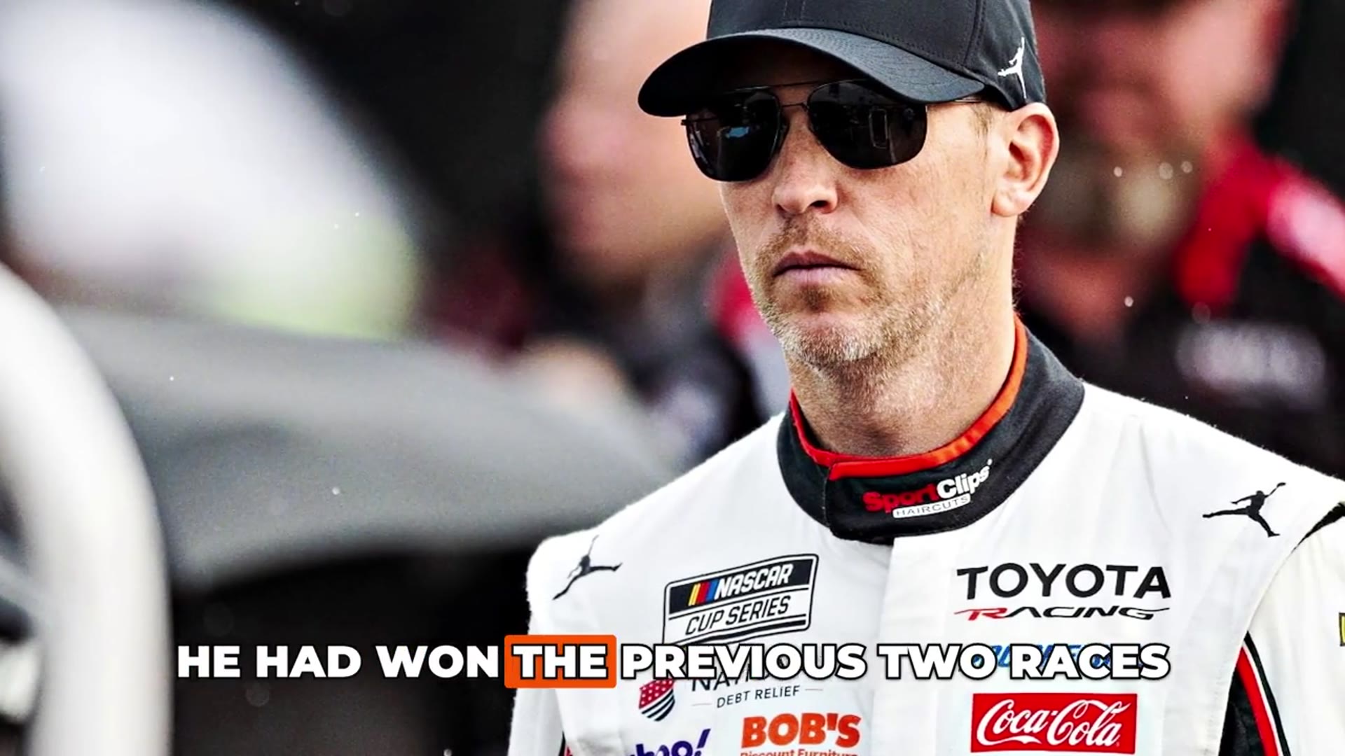 Video thumbnail for Kevin Harvick Thinks Denny Hamlin Is DEFEATED!
