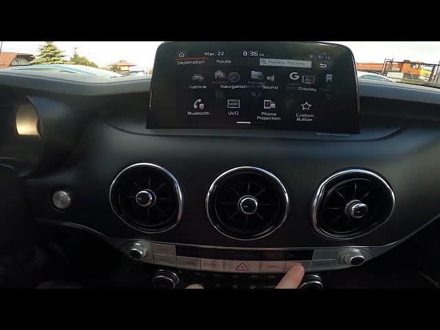 Video thumbnail for How to Change Route Calculation Criteria in Kia Stinger ( 2017 – now )
