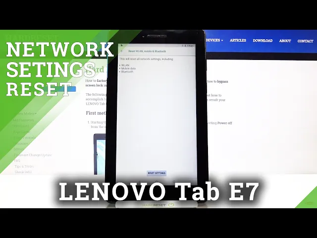 Video thumbnail for How to Reset Network Settings on LENOVO Tab E7 – Reset Wi-Fi and Bluetooth Settings