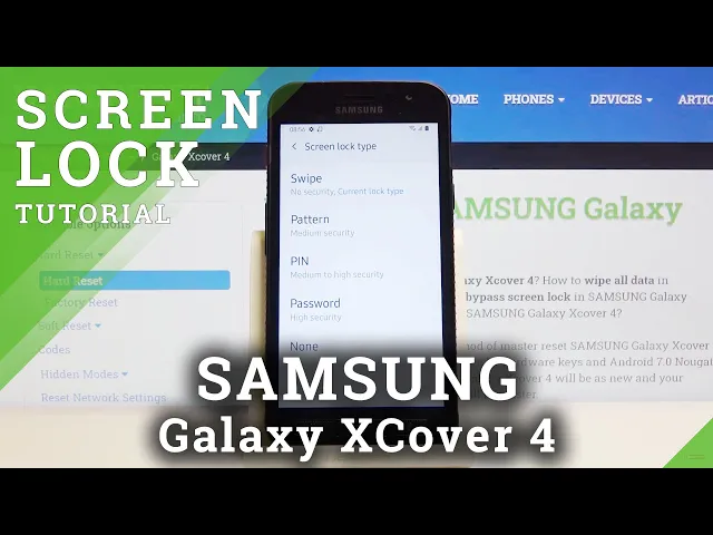 Video thumbnail for How to Change Lock Method in SAMSUNG Galaxy Xcover 4 – Pattern / PIN / Passcode