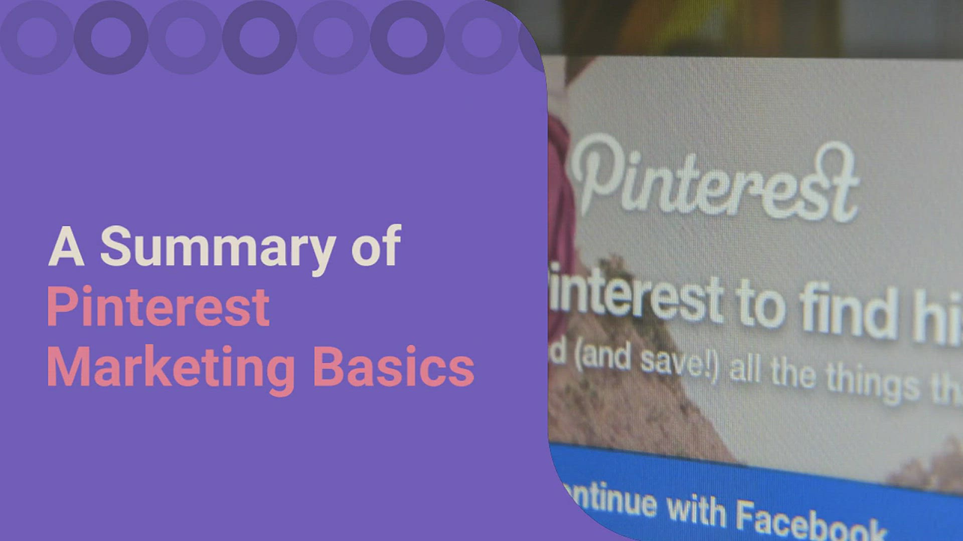 'Video thumbnail for Is Pinterest Social Media? Pinterest Marketing Basics (in 2023)'