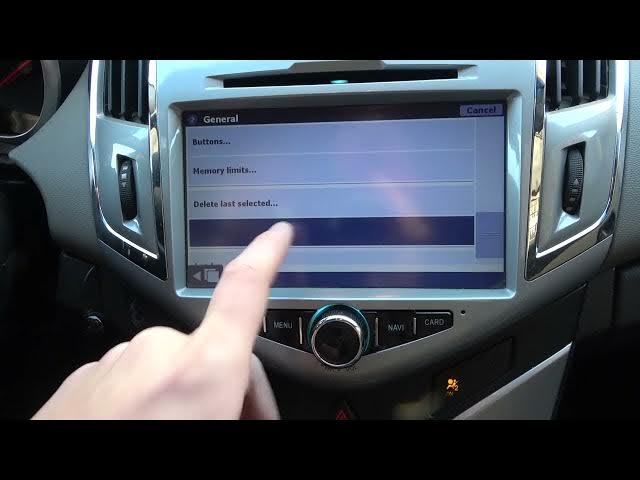 Video thumbnail for How to Reset Navigation to Factory Settings in Chevrolet Cruze (2008 - 2016) - Reset the Navigation