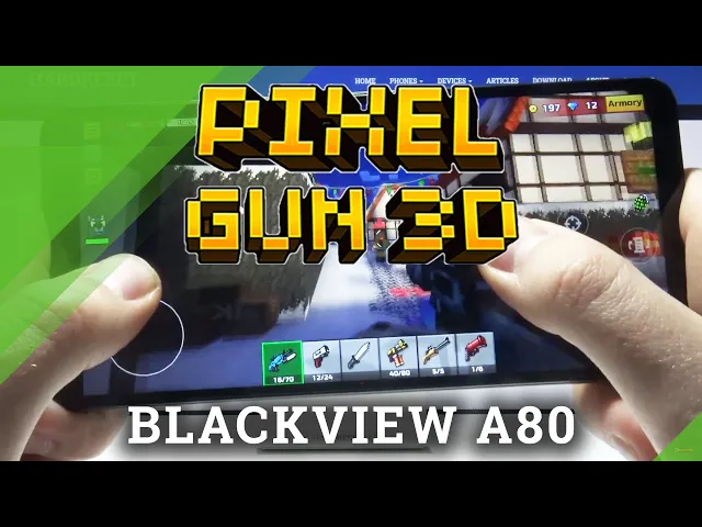 Video thumbnail for Gameplay of Pixel Gun 3D on BLACKVIEW A80 - Mobile Gaming Test