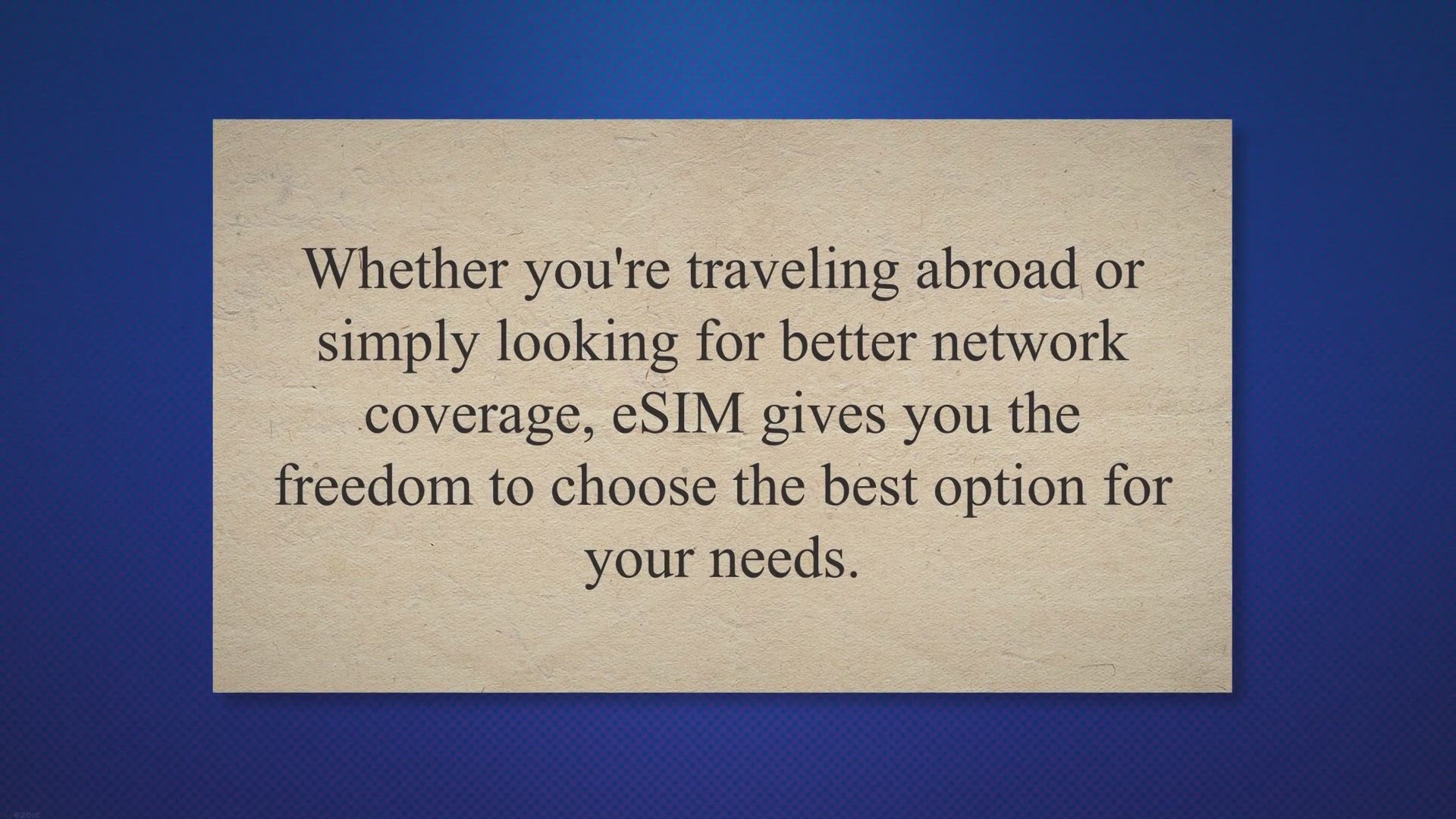 Video thumbnail for Unleashing the Future: How eSIM Unlocks Boundless Opportunities and Why You Need It Now!