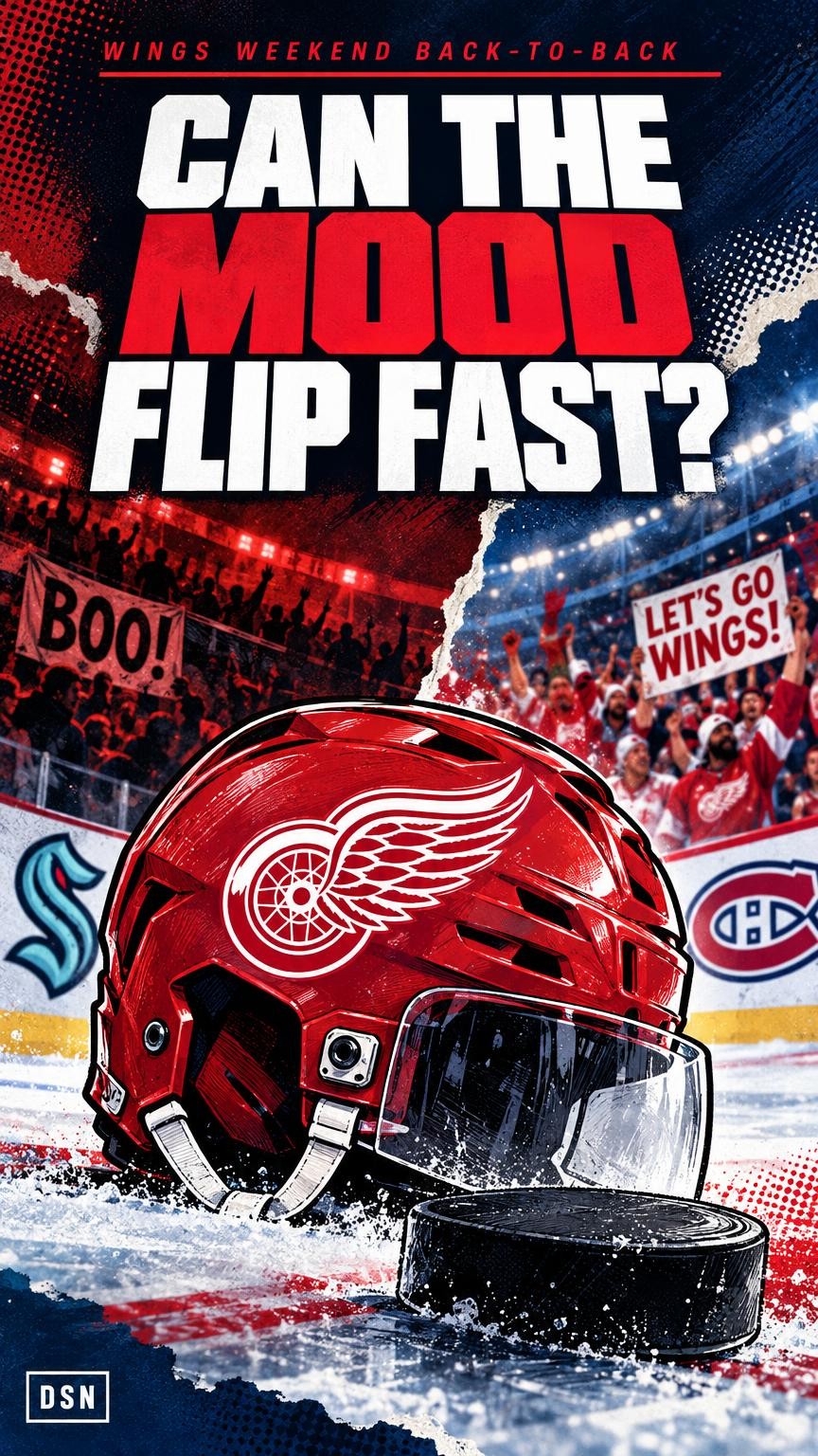 Video thumbnail for The Red Wings can change the tone fast with a win streak, even with the Dylan Larkin noise hanging around