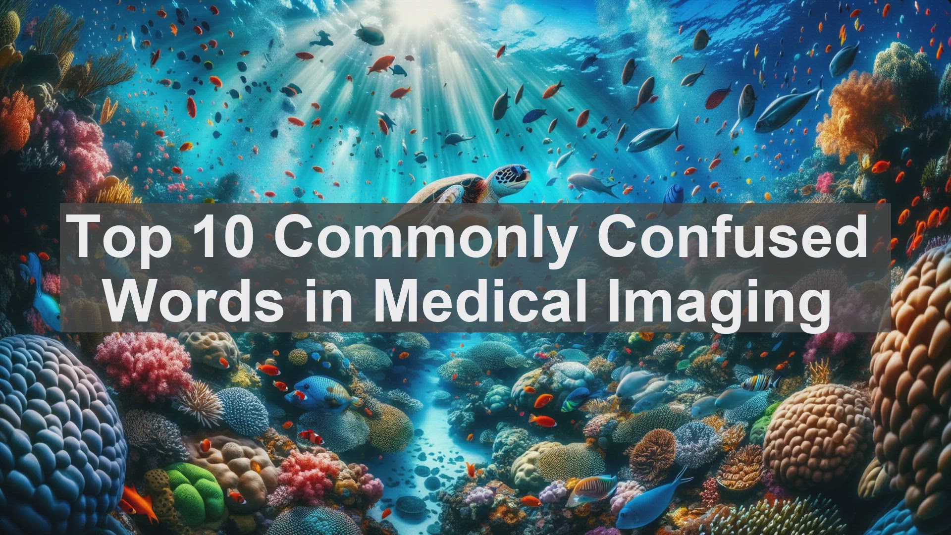 'Video thumbnail for Top 10 Commonly Confused Words in Medical Imaging'