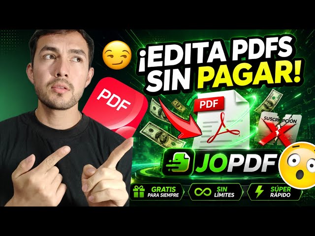 Video thumbnail for ¡Adiós a Pagar! El Único Editor de PDF Profesional 100% GRATIS: JOPDF