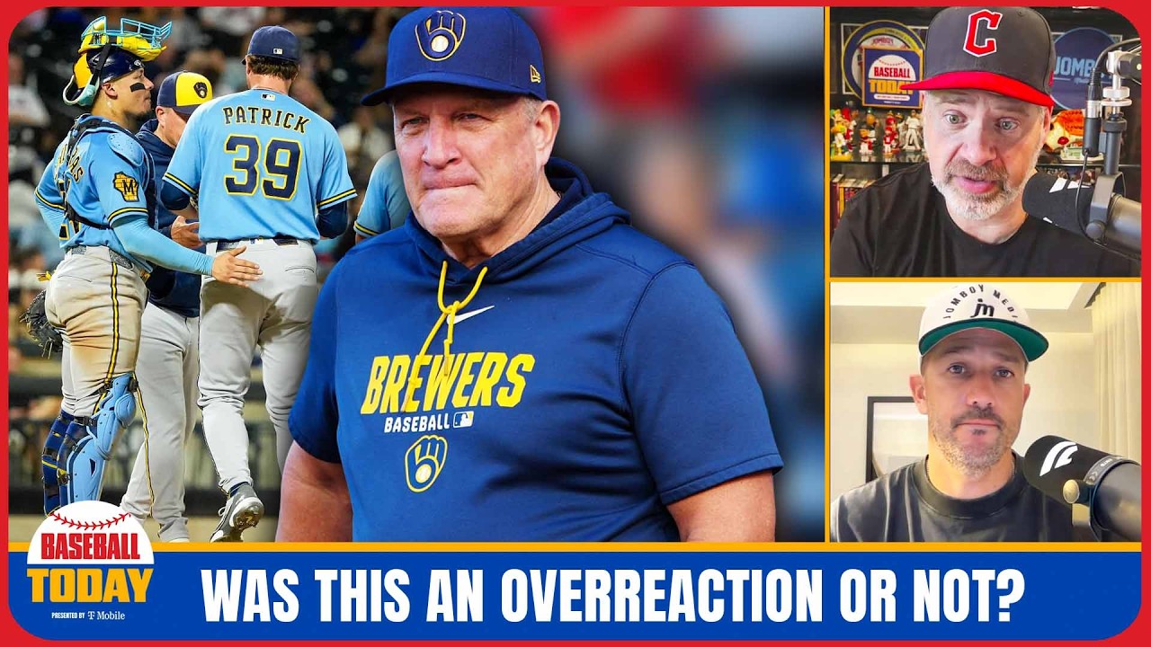 Video thumbnail for Brewers manager pulls player early for his bad baserunning | Baseball Today
