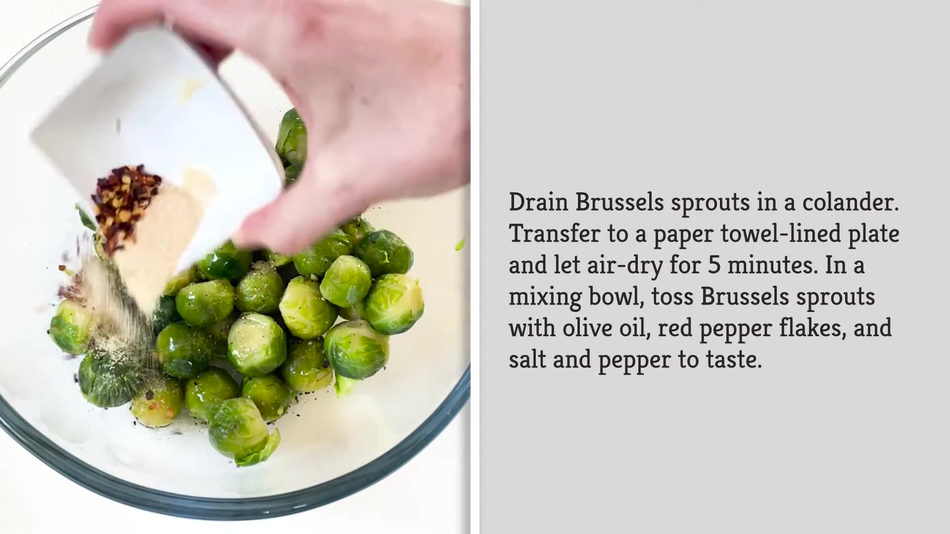 Video thumbnail for Crispy Smashed Brussels Sprouts Recipe
