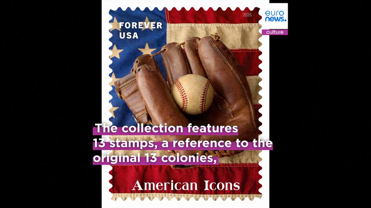 Video thumbnail for God bless America: Ralph Lauren unveils stamp collection for 250th US anniversary