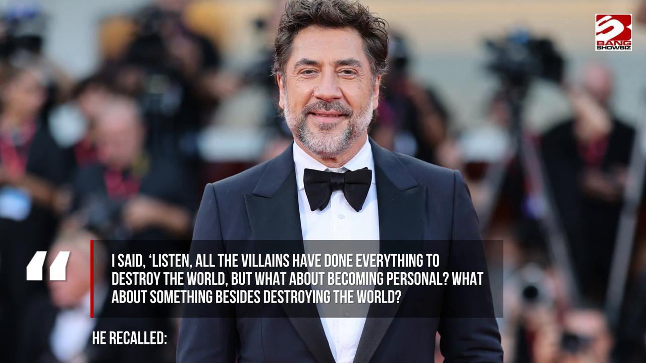 Video thumbnail for Javier Bardem felt 'nervous' about Skyfall.