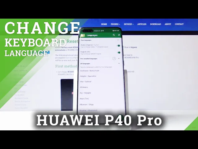 Video thumbnail for How to Change Keyboard Language in HUAWEI P40 Pro – Find Keyboard Dictionary