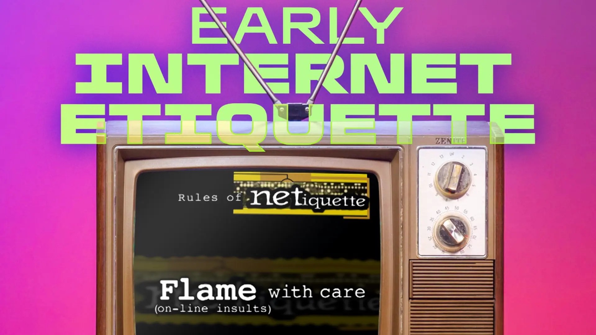 Video thumbnail for From the Archives: 1995 Netiquette