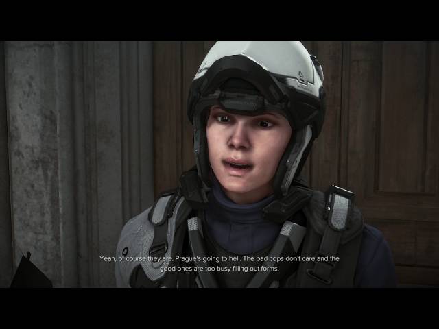 Video thumbnail for Deus Ex: Mankind Divided - The Golden Ticket: Female Cop Helps with Drahimir Checkpoint Shootout PS4