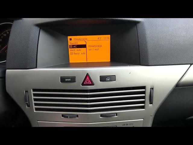 Video thumbnail for How to Turn AC On or Off in Opel Astra H GTC (2004 - 2014) - Enable or Disable AC