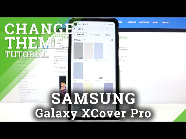 Video thumbnail for How to Change Device Theme in Samsung Galaxy XCover Pro - Personalize Samsung's Display