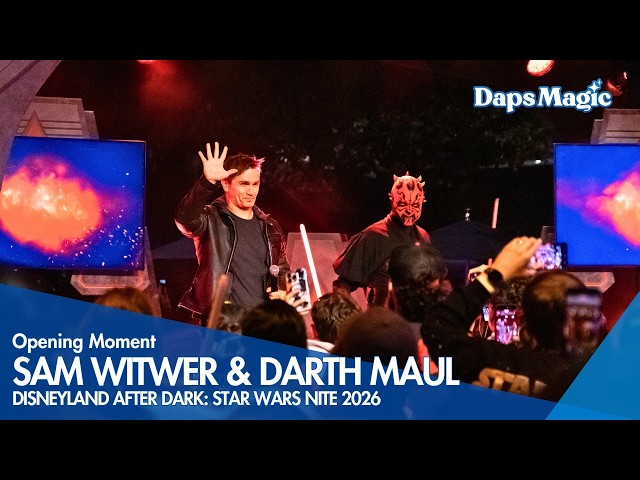 Video thumbnail for Sam Witwer & Darth Maul Surprise Opening Moment | Disneyland After Dark: Star Wars Nite 🌌✨