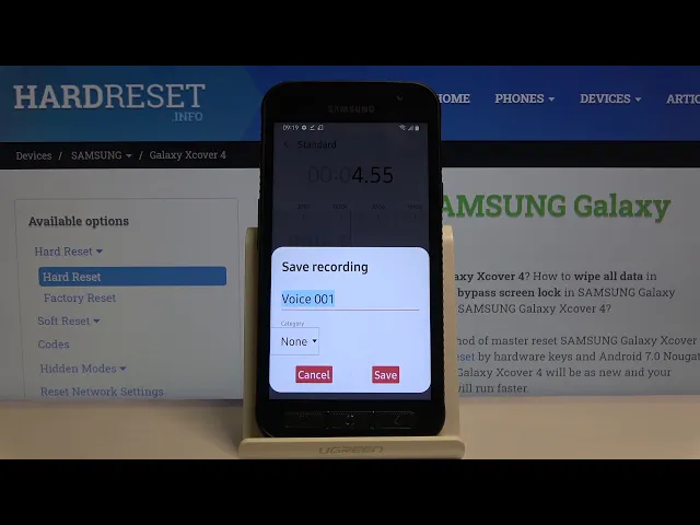 Video thumbnail for How to Record Sounds in SAMSUNG Galaxy Xcover 4 – Activate Sound Recorder