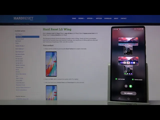 Video thumbnail for How to Find Default Wallpapers on LG Wing – Original LG Wallpapers