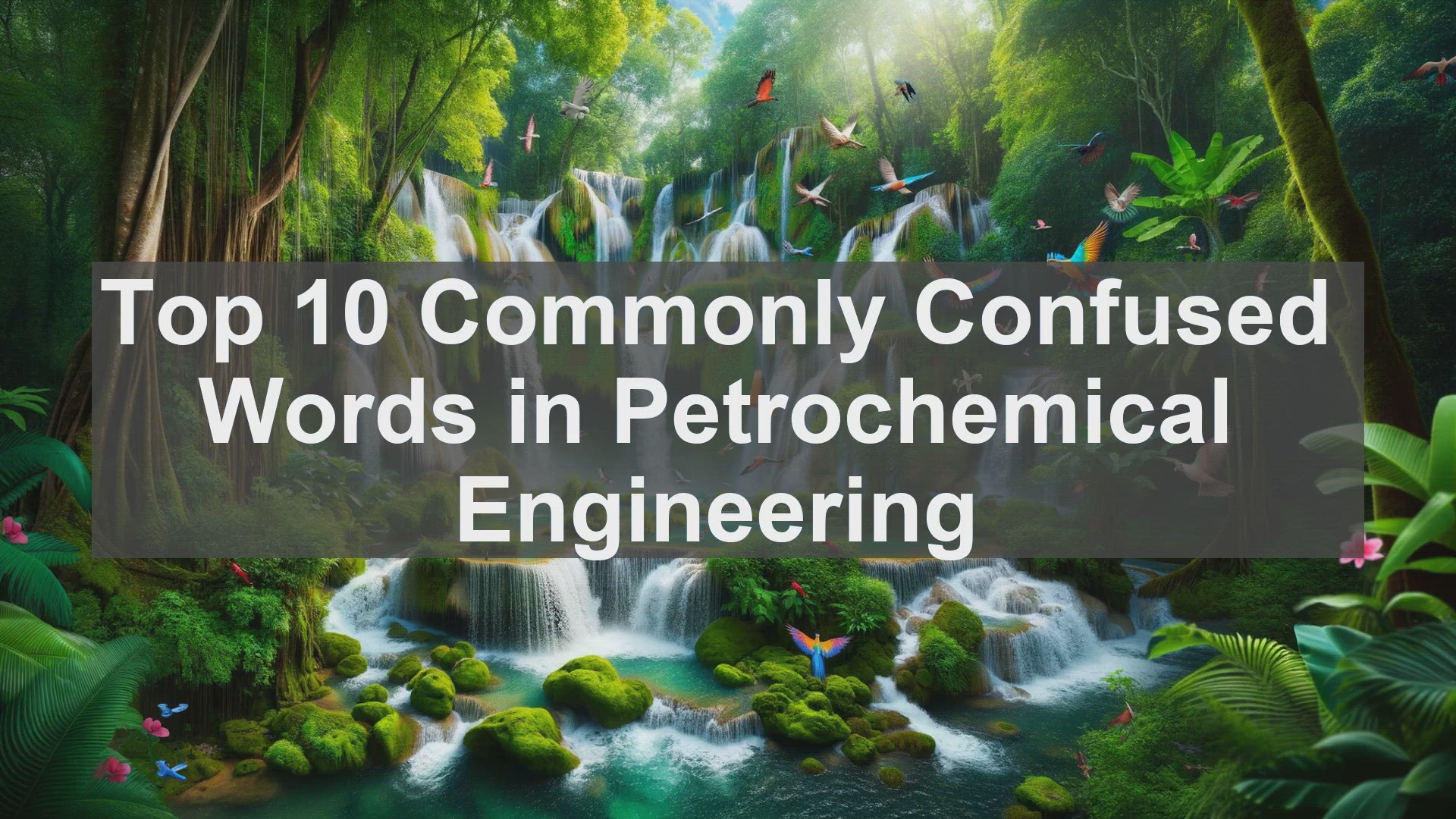 'Video thumbnail for Top 10 Commonly Confused Words in Petrochemical Engineering'