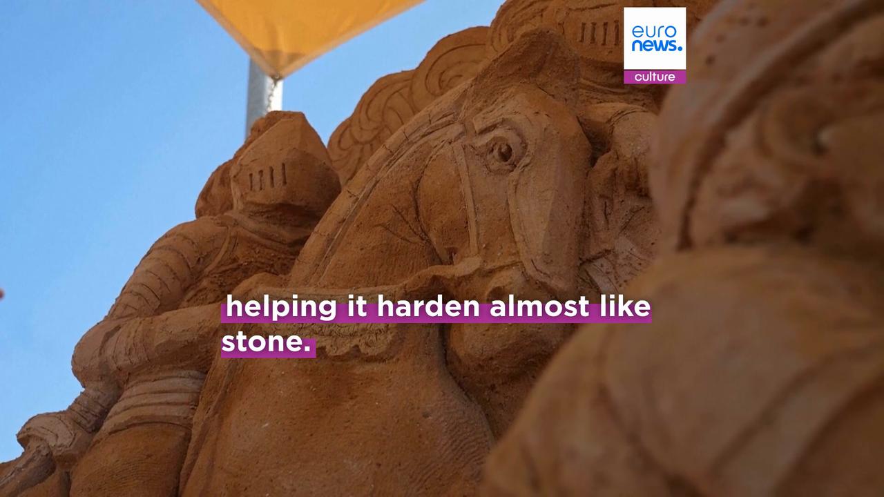 Video thumbnail for Sands of time: Denmark's sculpture festival goes back to the Middle Ages for inspiration