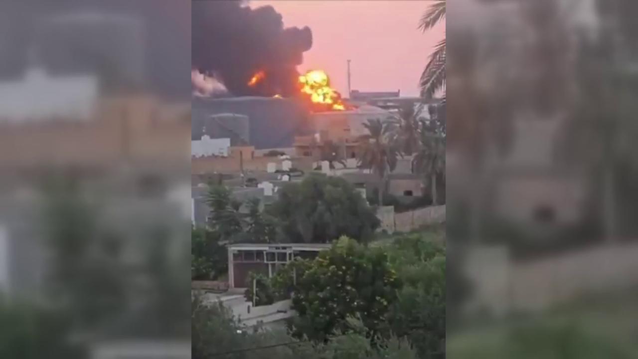 Video thumbnail for Libya: Drone Attack Hits Libya’s Zawiya Oil Refinery.