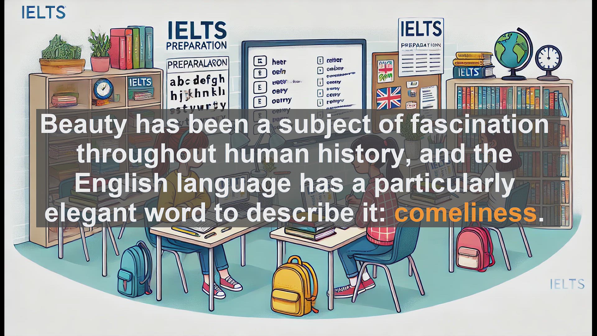 'Video thumbnail for 2000 Must Know IELTS 9.0 Vocabulary - Comeliness: Exploring the Elegant Word for Beauty'