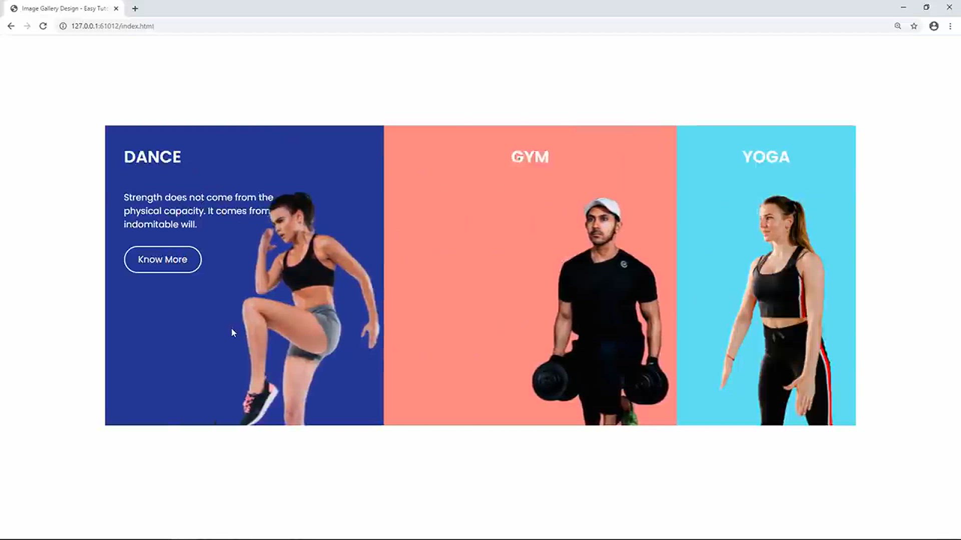 'Video thumbnail for How To Make An Image Gallery  Using HTML And CSS _ Image Gallery Design With Caption'