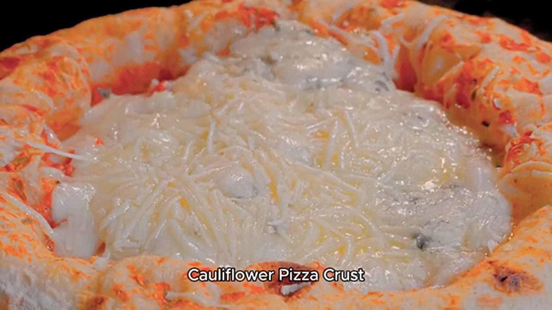 'Video thumbnail for Cauliflower Pizza Crust Recipe'