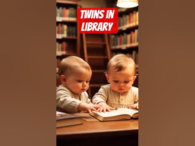Video thumbnail for Twins in Library #shorts #reels